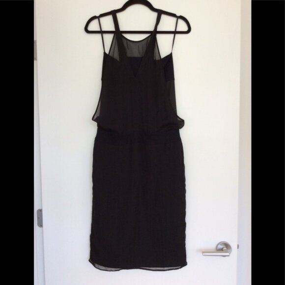 Helmut Lang Elegant Black Silk Midi Dress - Picture 9 of 9